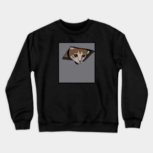 Ceiling Cat Meme Crewneck Sweatshirt